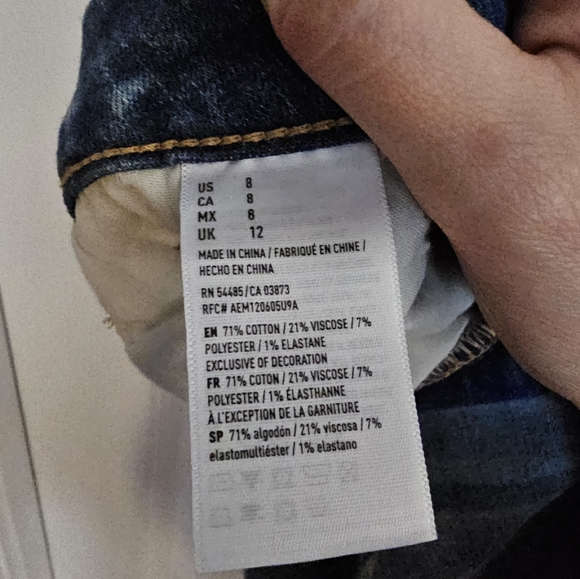 American Eagle Next Level Stretch Jean Mini Skirt - Picture 3 of 4